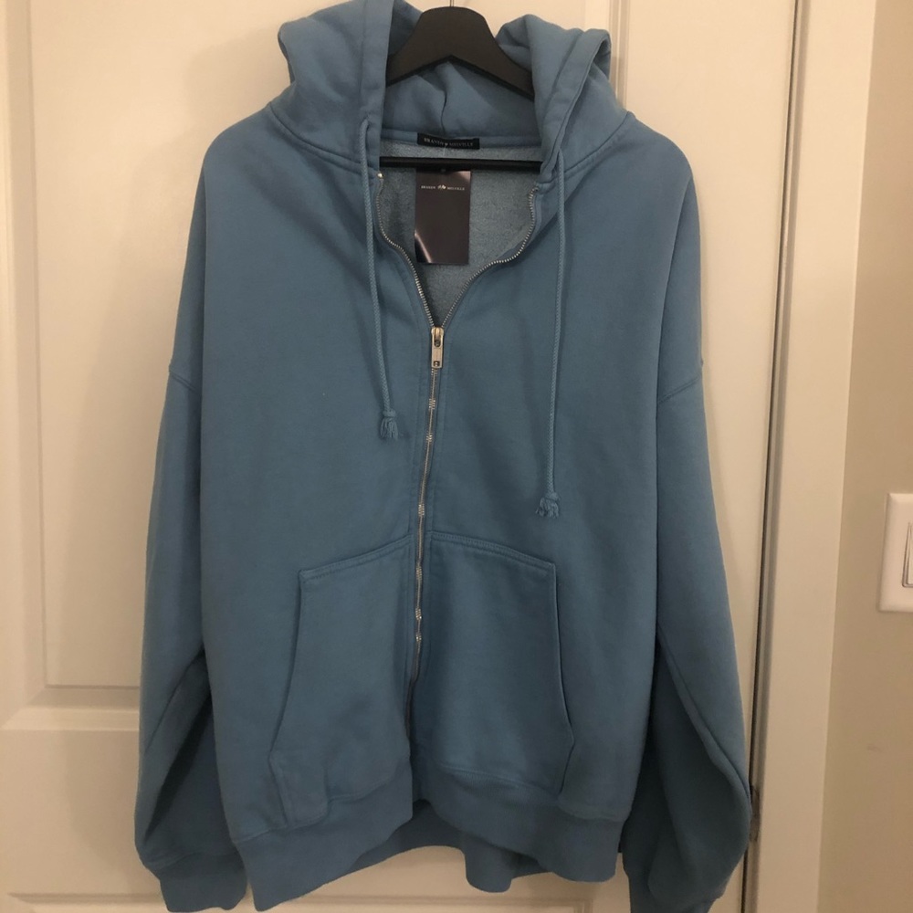 Brandy Melville blue zipper jacket New with Tag
